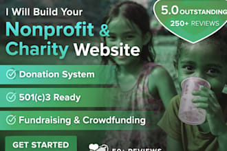 nonprofit, charity, ngo, 501c3, donation, non profit website on wordpress, wix