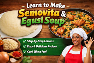 each you how to make a delicious semovita and egusi soup