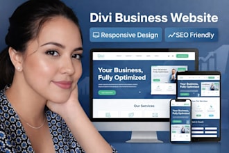 build a responsive divi business wordpress website, website development divi