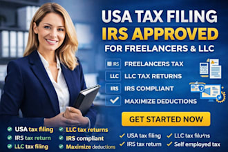 prepare USA tax return irs filing for freelancers llc and self employed