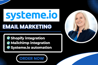 systeme io with shopify mailchimp woocommerce email automation