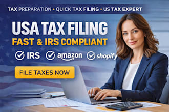 file USA tax return fast irs tax filing for amazon shopify sellers