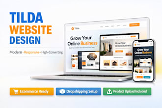 setup tilda website design tilda landing page business website design redesign