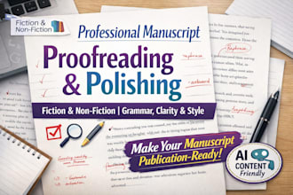 proofread and polish your manuscript to make it error free and publication ready