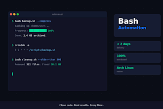 write bash scripts to automate your linux tasks and workflows