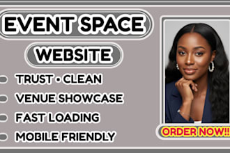 event space website, venue booking website, event venue website