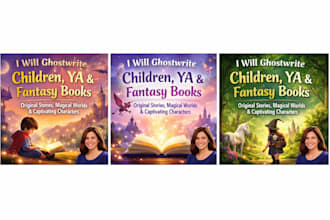 ghostwrite your childrens, ya, or fantasy adventure book