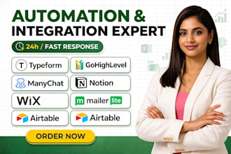 typeform gohighlevel manychat notion wix mailerlite airtable klaviyo integration