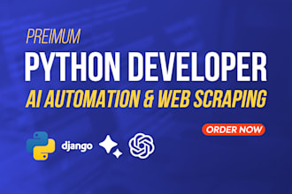 develop ai apps, ai website, ai integration with python django python developer