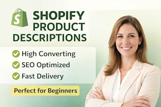 write high converting shopify product descriptions for beginners