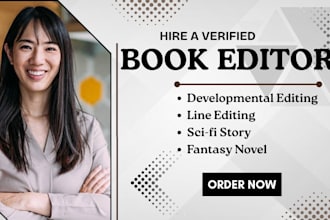 provide developmental and line editing for your sci fi fantasy litrpg book