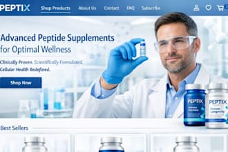build supplement store nootropic website peptide store nutraceutical store