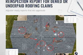 create an insurance reinspection report with estimate PDF