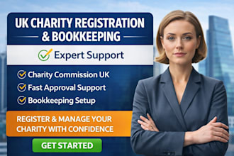 register your UK charity, charity commission  and  charity bookkeeping