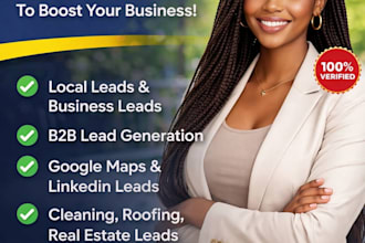 do targeted b2b lead generation google maps and local lead generation