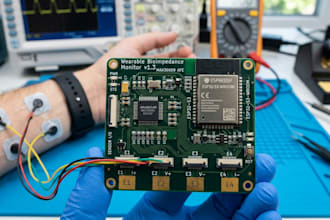 bioimpedance measurement pcb, max30009 esp32 wearable medical device, sensors