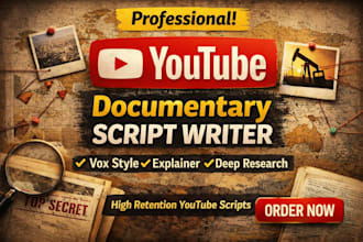 write youtube documentary scripts like johnny harris
