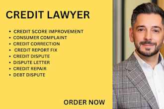 fix credit report issues, write dispute letters, and manage debt claims