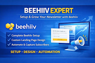 setup beehiiv newsletter beehive landing page design setup beehiiv website