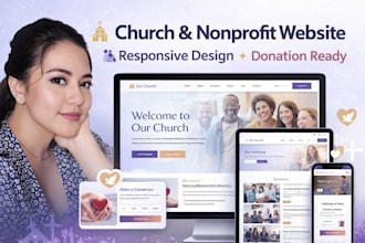 design divi church or nonprofit wordpress website, charity, ministry website