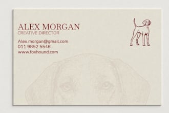 design a professional and minimalist double sided business card