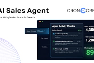 develop a custom ai sales agent for lead research and outreach