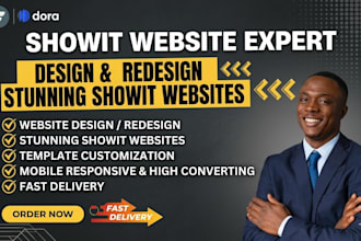 design, redesign and customize showit website