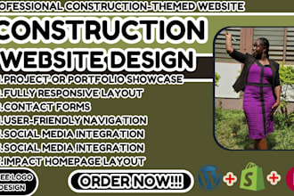 construction website design, building company website, contractor website
