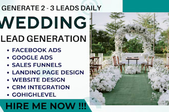 get you high quality wedding leads fast with meta ads