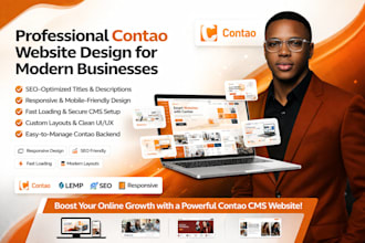 install and build contao website, fix contao issues, migrate contao host and SEO