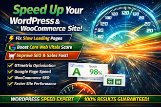 do wordpress fix wix bug optimization improve page speed fix woocommerce bug seo
