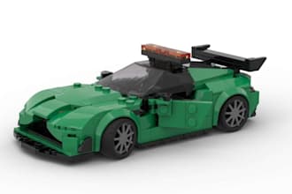 design 3d lego car, bike, toys, moc, xml part list with manual instruction