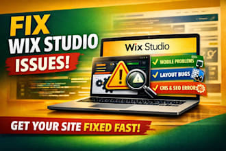 fix wix studio mobile issues, layout bugs, wix page errors, booking issues