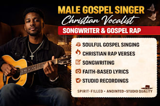 christian gospel singer male vocalist songwriter producer male worship singer