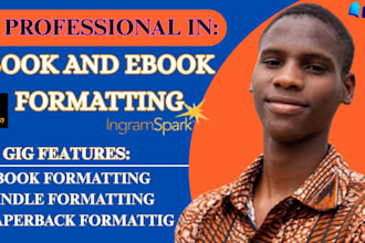 format book for ebook and paperback formatting for amazon KDP