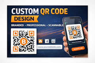 design custom qr code or branded qr code for business