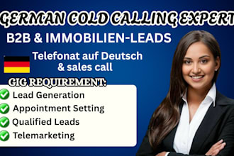 do german cold calling and appointment setting for b2b oder immobilien leads