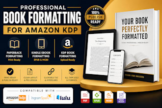 do book formatting paperback formatting kindle formatting ebook layout design