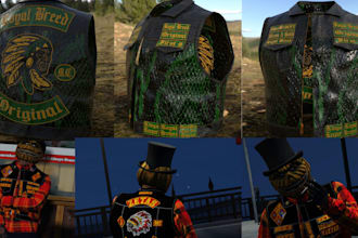 create mc kuttes  fivem kuttes vest flag mc bike patch kuttes custom eup