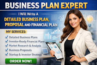 write a detailed business plan, proposal and financial plan