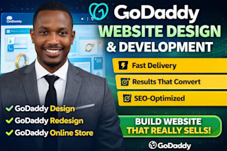 design godaddy website redesign godaddy website development godaddy website