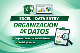 hare organización de datos y hojas de excel de forma rápida y profesional