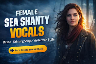 be female vocalist sea shanty pirate song drinking song maritime music wellerman