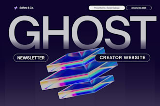 design ghost paid newsletter ghost creator website ghost blog platform