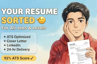 write a job winning resume CV cover letter and linkedin profile