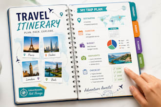 design, write travel guide, travel itinerary travel budget planner, tour planner