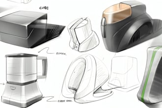 product design concept sketching 3d prototype visualization industria innovation