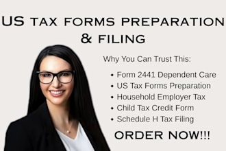 file schedule h 8812 and 2241 child and household tax forms for you