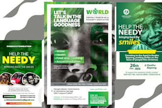 design non profit flyer fundraising ngos awareness charity donation flyer