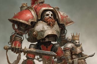 draw detailed warhammer 40k characters and fan art